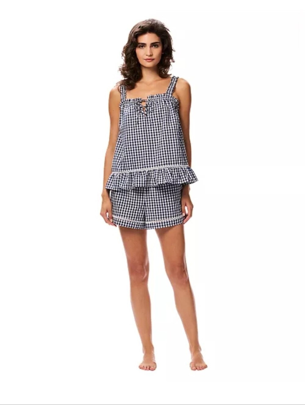 NWT GAP Women's Poplin Tank Top and Pull-On Shorts, 2 Piece Pajama Set Large